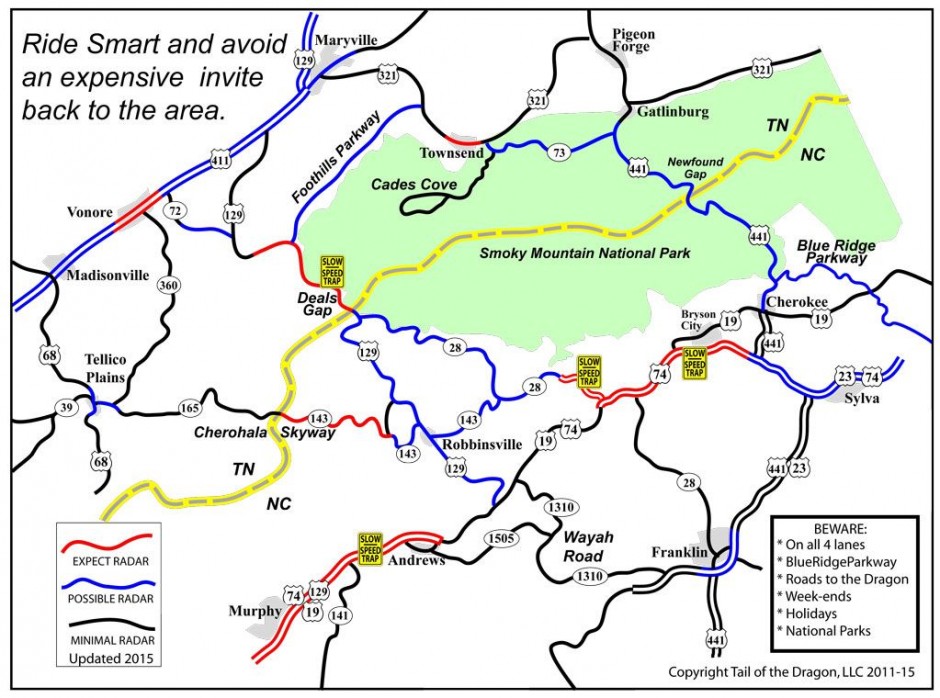 Regional Law Enforcement Areas – Tail of the Dragon Maps