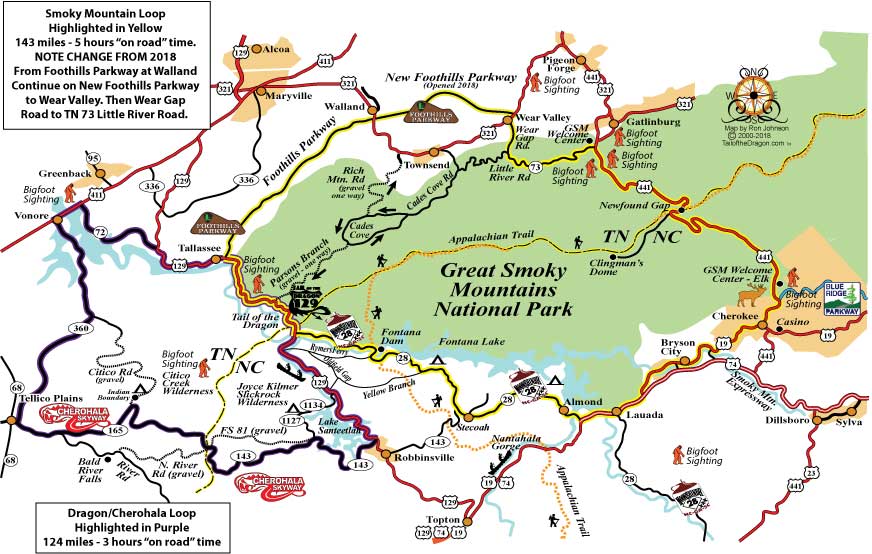 Printable Map Of Gatlinburg Attractions